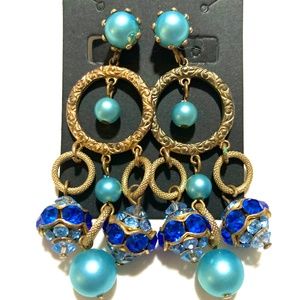 Gorgeous Vintage Chandelier Clip-On Earrings